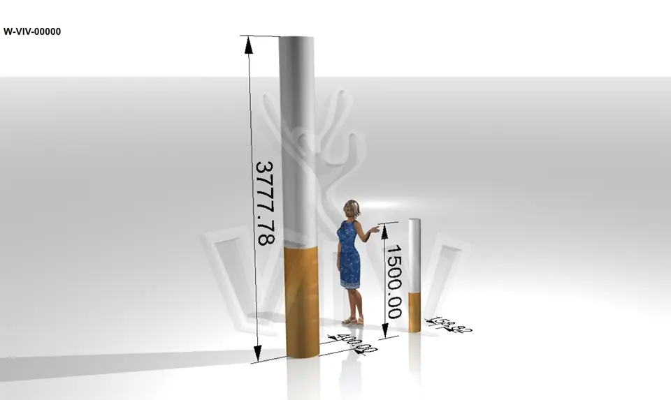 Cigarette 1.5 m commercial custom inflatable