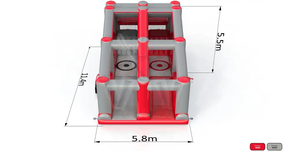 Obstacle course for jumping commercial inflatable obstacle course