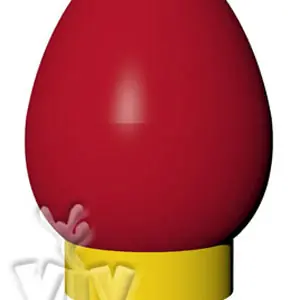Balloon `hard boiled egg` with wide base 8 m commercial promotional inflatable balloon
