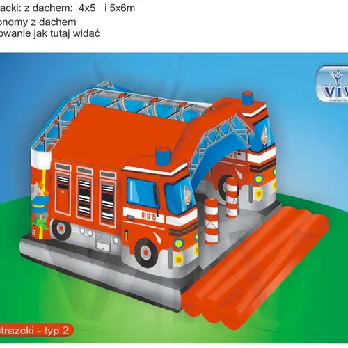 Fire truck 4.2 x 5.2 m commercial custom inflatable