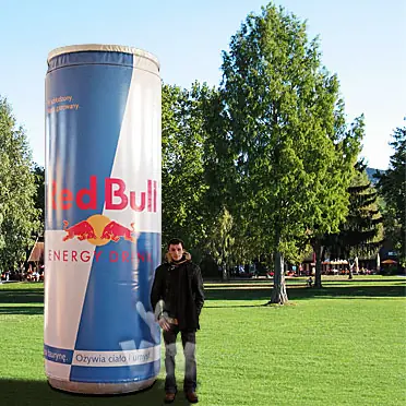Red Bull promotional inflatable product photo